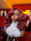 Burgundy Bob Wig