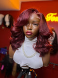 Burgundy Bob Wig