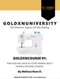 GoldxnCourse 01 : WHAT DO YOU NEED TO START MAKING WIGS? (SEWING MACHINE EDITION)